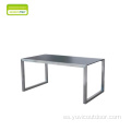 Juego de comedor 304 # muebles de acero inoxidable